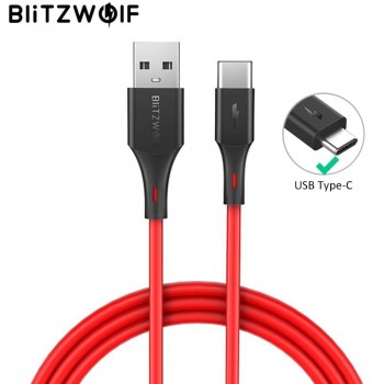 BlitzWolf 3A USB Type-C Fast Charging Data Cable Phone Charger For Samsung S9 S8 For Oneplus 6 For Xiaomi Mi8 Mix 2s S9 Cable