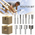 1pcs 1/4 Shank 2 Flute Straight Bit Woodworking Tools Router Bit Carbide Single amp; Double Edge Cutter 11 Sizes
