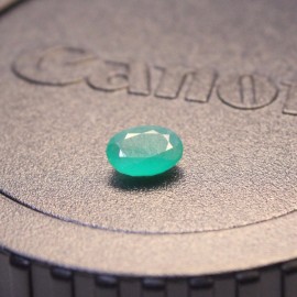 Promotion natural Emerald loose stone  oval shape 0.6 ct to 1.2 ct natural Columbia emerald loose stone for ring