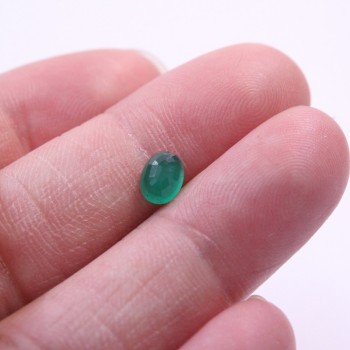 Promotion natural Emerald loose stone  oval shape 0.6 ct to 1.2 ct natural Columbia emerald loose stone for ring
