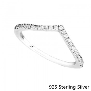 CKK 925 Sterling Silver Shimmering Wish Rings For Women Original Fashion Jewelry Making Anniversary Gift