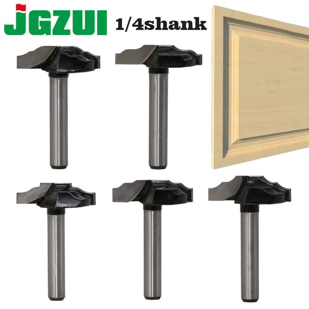 1 pc 1/4 Shank Woodworking Door Frame Router Bits for wood carbide lassical door cabinet bits Engraving Milling Cutte