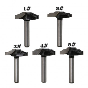 1 pc 1/4 Shank Woodworking Door Frame Router Bits for wood carbide lassical door cabinet bits Engraving Milling Cutte