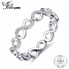 Jewelrypalace 925 Sterling Silver Love Infinity Stacking Ring For Women Best Gifts New Hot Sale As Beatiuful Jewelry