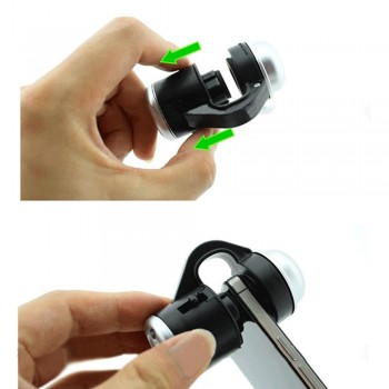 HY 30X LED Zoom Magnification Microscope Lens Universal Smartphone Telescope Camera