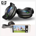 APEXEL 15mm 0.5X 4k Wide angle Lens with lens hood universal Professional HD Optic Lens for iPhone Xiaomi redmi Samsung