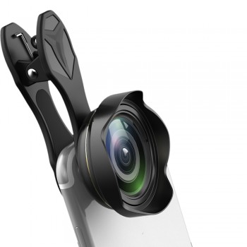 APEXEL 15mm 0.5X 4k Wide angle Lens with lens hood universal Professional HD Optic Lens for iPhone Xiaomi redmi Samsung