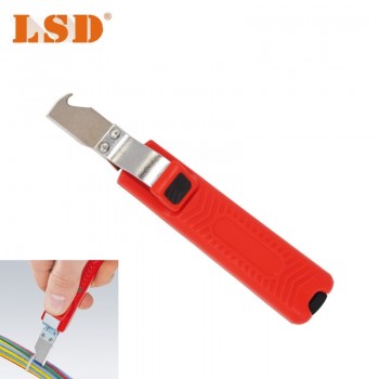LY25-6 wire stripper knife PVC,rubber,PTFE silicone 8-28mm cable stripping knife mini electrician knife