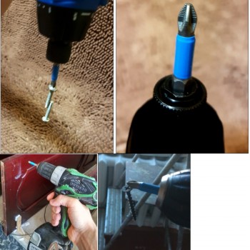 10pc 50mm PH1 PH2 PH3 PZ1 PZ2 PZ3 Magnetic Screwdriver Bit Set 1/4 Hex Shank Anti Slip Phillips Electric Power Tool Accessories