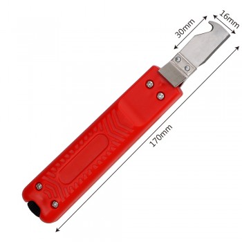 DIYWORK Cable Wire Stripper Knife Adjustable Rubber Handle 8-28mm Cable Stripper Insulation Stripper PVC