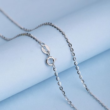 UMCHO Free Shipping Real 925 Sterling Silver Italy Cable Chain Necklace 18 inch/ 45 cm Chain For Women Fine Jewelry For Women
