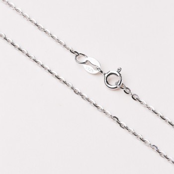 UMCHO Free Shipping Real 925 Sterling Silver Italy Cable Chain Necklace 18 inch/ 45 cm Chain For Women Fine Jewelry For Women