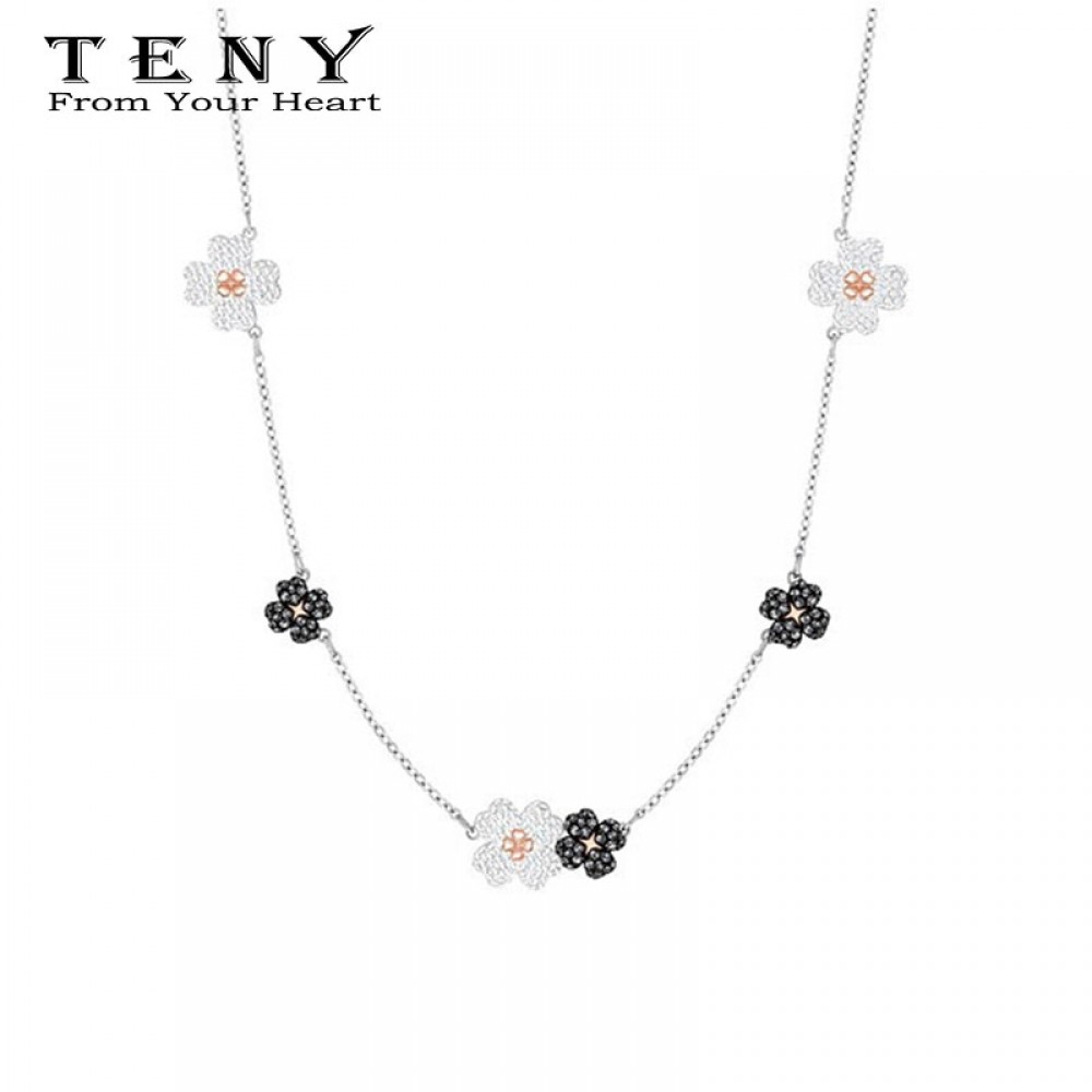 TENY Swa LATISHA Wears Necklace Sterling Silver Original 1:1 High Quality Women Jewelry First Choice Free Package Mail