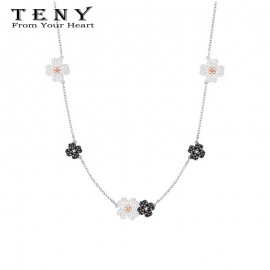 TENY Swa LATISHA Wears Necklace Sterling Silver Original 1:1 High Quality Women Jewelry First Choice Free Package Mail