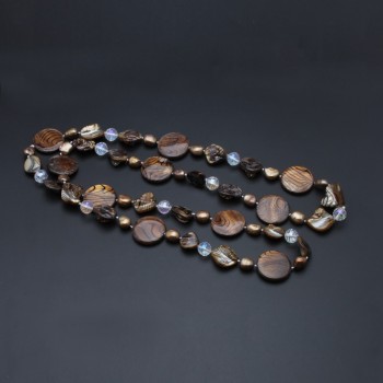 Real natural freshwater pearl necklace for women long 98cm,fashion mother of pearl necklace bohemia sweater necklace gift