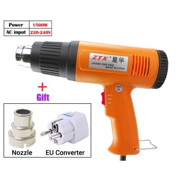 220V 300W 700W 1500W 2000W Heat Gun Industrial Electric Hot Air Gun Kit Professional Heatguns Shrink Wrap Blower Heater