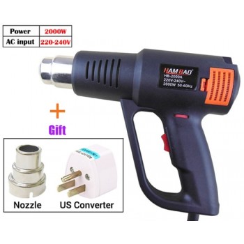 220V 300W 700W 1500W 2000W Heat Gun Industrial Electric Hot Air Gun Kit Professional Heatguns Shrink Wrap Blower Heater