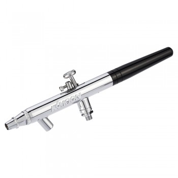 KKmoon Siphon Feed Dual Action 0.35mm Airbrush Kit Spray Gun Air Brush for Makeup Cake Art Painting Tattoo Manicure