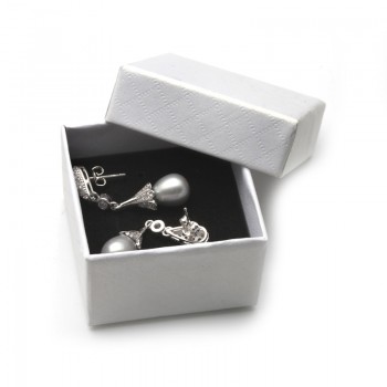 Real freshwater natural pearl earrings women,anniversary gift bridal black 925 silver earrings with pearls