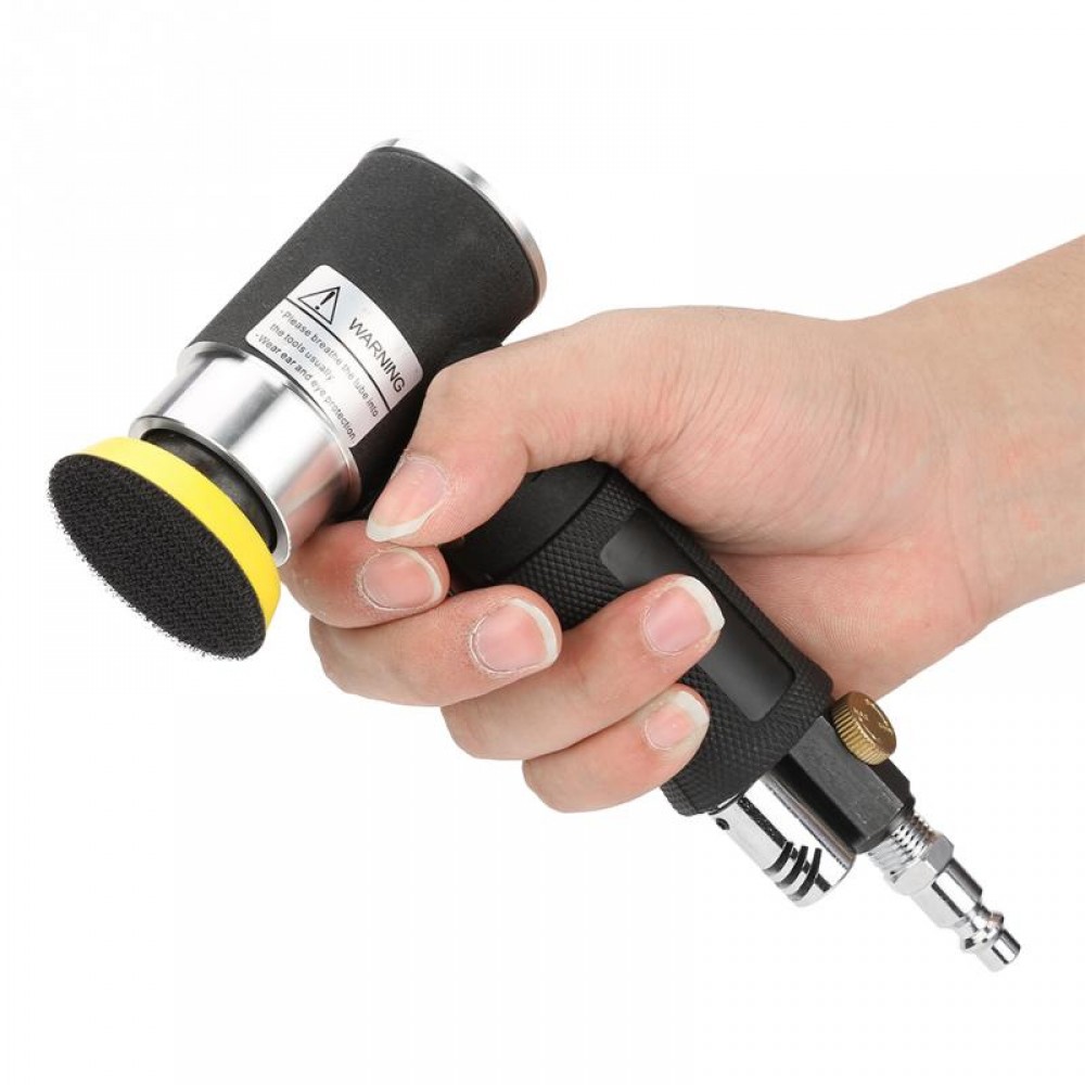 Mini Air Angle Sander 90 Degree Pneumatic Polishing Grinding Machine + 2inch 3inch Sanding Pad Air Angle Polisher Power Tools