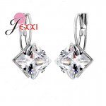 Jemmin New 925 Sterling Silver Earrings White Exquisite Cubic Zirconia High Quality Ladies Fashion Jewelry Charming Gift