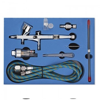 0.2/0.3/0.5mm 3 Airbrush Nozzle Dual Action Airbrush Air Kit With 3Pcs Cheaning Spray Gun Set For Nail Paint Art Air Brush