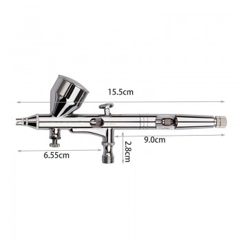 0.2/0.3/0.5mm 3 Airbrush Nozzle Dual Action Airbrush Air Kit With 3Pcs Cheaning Spray Gun Set For Nail Paint Art Air Brush