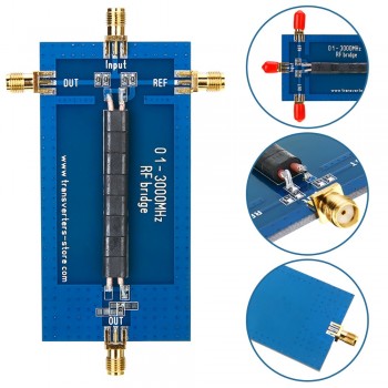 New RF SWR Bridge 0.1-3000 MHZ Return Loss Bridge Reflection Bridge Antenna Analyzer VHF VSWR Return Loss