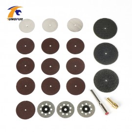 Tungfull 21pcs Cutting Wheel Dremel Accessories Set Cutting Discs Rotary Tool Saw Blade For Wood Cutting Resin Cutting Disc