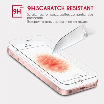 Wellzly 0.26mm 2.5D Protective Glass For iPhone 5S Tempered glass for iPhone 5 SE Screen Protector On Tempered Glass Film 9H HD