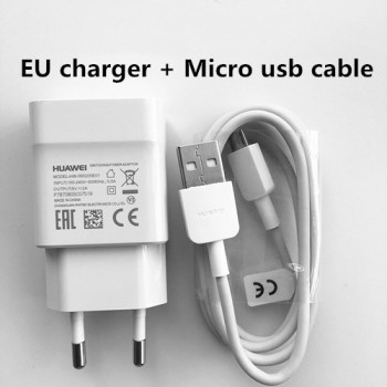 100% Original 5V 2A Travel Charger power Adapter Micro USB Data cable For Huawei P6 P7 P8 lite honor 3C 3X Honor 6 7 mate 7 8