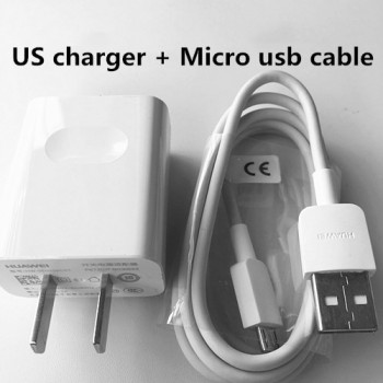100% Original 5V 2A Travel Charger power Adapter Micro USB Data cable For Huawei P6 P7 P8 lite honor 3C 3X Honor 6 7 mate 7 8