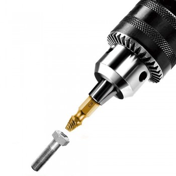 6 Pcs Screw Remover Damaged Screwdriver Set Broken Bolt Screw Remover Screw Deburrer