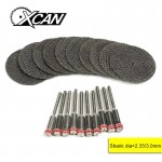 XCAN 20pcs Rotary Tools Accessories Kit 10pcs cutter-off wheel +10pcs holder 2.35/3.0 mm shank