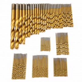 99pcs/set Titanium Coated Drill Bits High Speed Steel HSS Drill Bit Set Tool 1.5mm-10mm For Power Tools