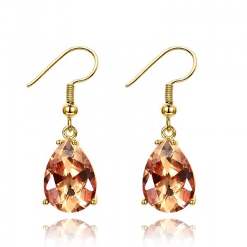 Golden Color Hotsale Gemstone Drop Earrings Amethyst Garnet Peridot Sapphire Earrings For Women 925 Sterling Silver Fine Jewelry