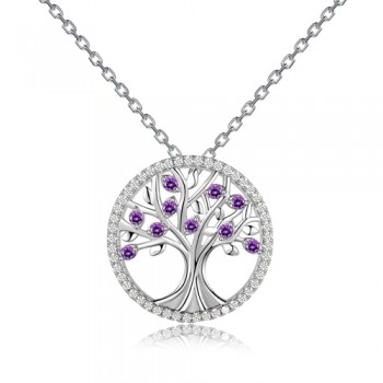 New Design 2018 Wedding Necklaces Pendants For Women 925 Silver Jewelry Necklace With Colorful Gemstone Hot Sale Christmas Gift