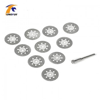 Tungfull 5x 22mm Dremel Accessories Diamond Discs Metalworking Circular Saw Cutting Disc For Engraver Electric Mini Drill
