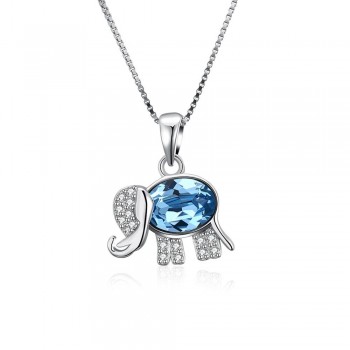 925 sterling silver necklace pendant Swarovsk for Women Heart Shape Crystal Fine Jewelry Choker Necklace Gift for Lady Collares