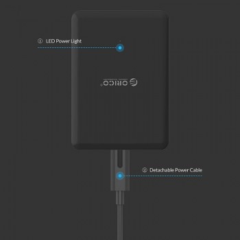 ORICO DCAP USB Charger 5V 2.4A 6 Ports 50W Universal Desktop Travel Charger for Samsung Galaxy S7/S6/Edge,LG,Xiaomi,iPhone
