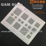 Multi Function Versatile BGA Stencil 0.3/0.35/0.4/0.5/Parallel/45 Degress Hole Universal Direct Heat Template 0.12mm Thickness