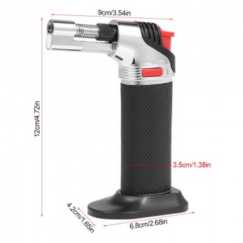 Adjustable Flame Butane Micro Torch Refillable Gas Cigar Lighter Ignition Blow Torch For Outdoor Barbecue Soldering Torch