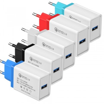5V 3.5A Quick Charge 3.0 USB Fast Charger EU/US QC3.0 USB Wall Charger Adapter Phone Chargers for iphone X Xiaomi Samsung Huawei
