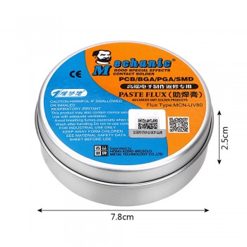 DIYWORK Electric Soldering Iron Welding Fluxes No-clean  For PCB/BGA/PGA/SMD Paste Flux  Soldering Tin BGA Solder Flux  MCN-UV80