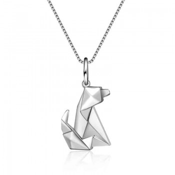 EDI Fairy Tale Animal Pendant Necklaces with Radom 18 Inch Chain Real 925 Sterling Silver Bird Necklace For Women INS Jewelry