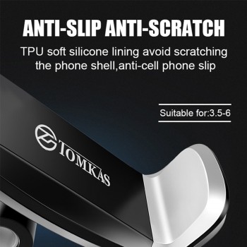Tomkas 360 Degree Rotatable Car Phone Holder Universal Smartphone Mobile Phone Holder Stand Support Car Phone Stand Air Vent