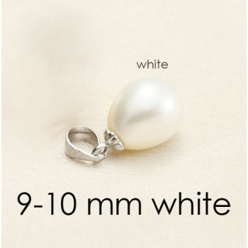 Freshwater Pearl Pendant Necklace 925 Silver Women,Real WhiteNatural Pearl Pendants Jewelry Daughter Birthday Best Gift P23