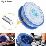 3pcs! 63/37 10g 0.8mm High Purity Tin Lead Rosin Core Solder Wire with 2% Flux Low Melting Point for Electric Soldering Iron