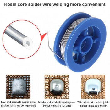 3pcs! 63/37 10g 0.8mm High Purity Tin Lead Rosin Core Solder Wire with 2% Flux Low Melting Point for Electric Soldering Iron