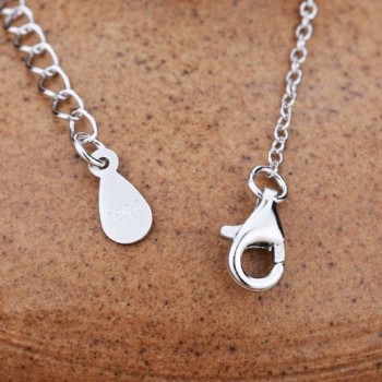 Sterling Silver 925 Color White Gold Pendant Necklace 9x12mm Amber Agate Turquoise Heart Cabochon Semi Mount Setting